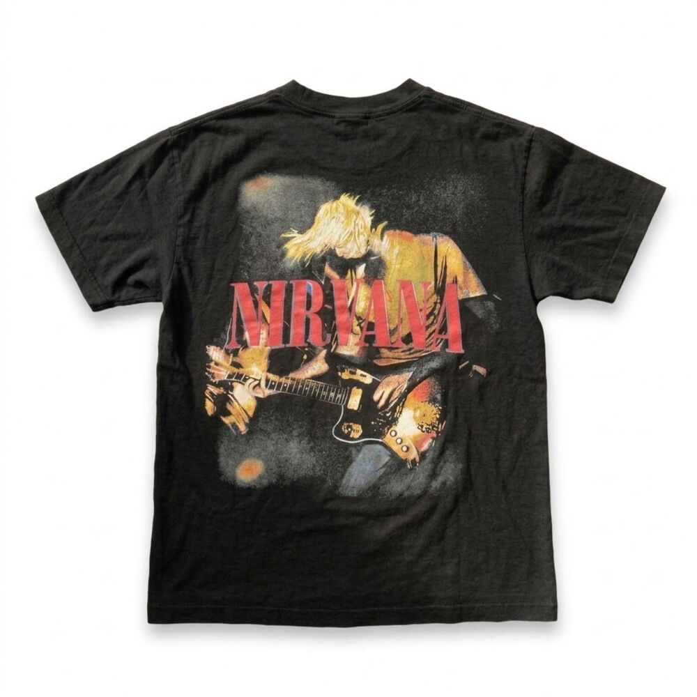Vintage Nirvana In Utero Angel Graphic T-Shirt Kurt Cobain Band Tee [Medium]